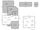 Detailed floor plan showcasing layout, dimensions, and room names of the property at 6910 Birdsong Ln, Waxhaw, NC 28173