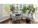 Cozy breakfast nook with plants, a chandelier, and natural light at 7365 Gabriel St, Sherrills Ford, NC 28673