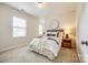 Well-lit bedroom with a comfortable bed, stylish decor, and a bright window, creating a relaxing atmosphere at 801 Hidden Pond Ln, Waxhaw, NC 28173