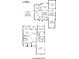 Detailed floor plan showcasing the layout of a two-story home with multiple bedrooms, kitchen, and garage at 801 Hidden Pond Ln, Waxhaw, NC 28173
