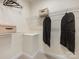 The closet has ample space for storage, with wire shelving at 9923 Paradise Ridge Rd, Charlotte, NC 28277