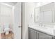 Updated bathroom features a new vanity, sink, and fixtures, offering a refreshing space at 10200 Cairnsmore Pl # 9, Mint Hill, NC 28227
