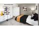 This bedroom is equipped with white dresser drawers, stylish decor, and plush bedding, creating a cozy atmosphere at 1023 Hostler Ln, York, SC 29745