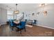 Inviting dining room with a large wooden table and contemporary lighting at 1180 Bannockburn Ave, Rock Hill, SC 29732