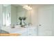 Elegant bathroom with double vanity, quartz countertops, modern fixtures, and ample lighting at 6320 Busch Way, Midland, NC 28107