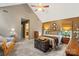 Spacious main bedroom suite with vaulted ceilings, sitting area, and neutral color palette at 1261 Hawthorne Dr, Indian Trail, NC 28079