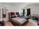Spacious bedroom with modern vaulted ceilings and natural light, needs organizing at 1270 Winding Creek Rd, Salisbury, NC 28146