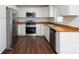 Well-equipped kitchen with stainless steel appliances, wood countertops and ample cabinet space at 1411 Caldwell St, Gastonia, NC 28052