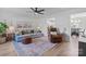Bright living room features modern furniture, stylish decor, and beautiful hardwood floors at 1925 Maius Dr # 30, Conover, NC 28613