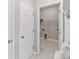 Interior view of a clean laundry room with connections for washer and dryer at 1929 Faison Ave, Fort Mill, SC 29708