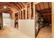 Unfinished attic space with exposed wooden beams and plenty of storage at 1956 Forest Ridge Dr, Stanley, NC 28164