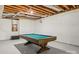 Basement recreation room area with a pool table and room to entertain at 1956 Forest Ridge Dr, Stanley, NC 28164
