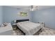 Clean bedroom featuring soft blue walls and a comfortable bed at 281 Emerald Shores Rd, Mount Gilead, NC 27306