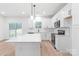 Bright, modern kitchen featuring white cabinets, quartz countertops, and stainless steel appliances at 2815 New Pineola Rd, Charlotte, NC 28208