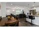 Open floor plan with living, dining and kitchen areas perfect for entertaining at 3015 Great Falls Hwy, Chester, SC 29014