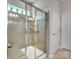 Modern bathroom featuring a glass enclosed shower, offering a spa-like experience at 3103 Oliver Stanley Trl, Lancaster, SC 29720