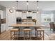 Spacious kitchen featuring a center island, modern appliances, and pendant lighting at 3103 Oliver Stanley Trl, Lancaster, SC 29720