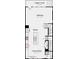 This floorplan features an open kitchen, living and dining area on the second floor at 3124 Stelfox St, Charlotte, NC 28262