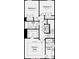 Third floor floorplan features the owner's suite and bath, 2 bedrooms and bathroom at 3124 Stelfox St, Charlotte, NC 28262