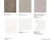 Selection of flooring, backsplash, countertops, and cabinet samples at 3128 Stelfox St, Charlotte, NC 28262