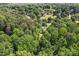Aerial view highlighting the house surrounded by trees, showcasing the serene and private setting at 335 Bob White Run, Salisbury, NC 28147