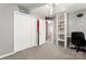 This bedroom features a ceiling fan, and includes an open closet space at 335 Bob White Run, Salisbury, NC 28147