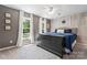 This bedroom features two windows and grey walls at 335 Bob White Run, Salisbury, NC 28147