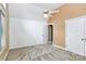 Bedroom featuring a ceiling fan, carpet, and windows for natural light at 4509 Rosecliff Dr, Charlotte, NC 28277