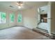Upstairs bedroom view looking into bonus room with wet bar at 4509 Rosecliff Dr, Charlotte, NC 28277
