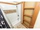 Bathtub in bathroom is accented by a shower with white tiled walls at 5014 Oxford School Rd, Claremont, NC 28610