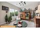 Themed bedroom with log cabin bed, nature-inspired decor, and plenty of natural light at 6308 Honor Ave, Midland, NC 28107