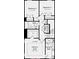 Third floor plan featuring owner's suite, bathroom, walk-in closet, and bedrooms at 739 Hoke Ln, Davidson, NC 28036