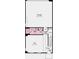 Detailed first floor plan featuring garage, bathroom, foyer, and flex room dimensions at 739 Hoke Ln, Davidson, NC 28036