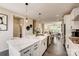 Spacious kitchen with an open layout to the living room and stainless appliances at 743 Hoke Ln, Davidson, NC 28036
