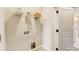 Clean laundry room with modern appliances and ample shelving for storage at 743 Hoke Ln, Davidson, NC 28036