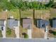 Aerial view of properties showing well-maintained yards and street at 937 Anchor Ne Way, Kannapolis, NC 28083