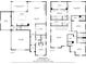 Detailed floor plan showcasing the layout of the home's main and upper levels at 9596 Pacing Nw Ln, Concord, NC 28027