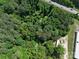 Aerial view of the land, featuring trees and the manufactured home at 1029 Sullivan St, Wadesboro, NC 28170