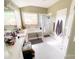 Bright bathroom featuring tile floors, double vanity, and separate shower and tub at 10804 Back Ridge Rd, Charlotte, NC 28277