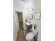 Modern bathroom features a floating vanity, updated fixtures, and stylish decor for a clean and fresh feel at 1109 Reid Harkey Rd, Matthews, NC 28105