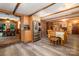 Charming eat-in kitchen with wood beam ceiling and stainless steel appliances at 1160 Walton Pl, Salisbury, NC 28146