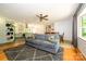 View of the open concept living space including a dining room and kitchen at 13030 Mayes Rd, Huntersville, NC 28078