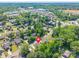 Aerial view of neighborhood with lush landscaping and convenient access to shopping at 137 Ole Eastpointe Dr, York, SC 29745