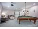 Spacious game room featuring a pool table and comfortable seating area at 140 Lightship Dr, Mooresville, NC 28117