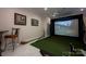 Modern golf simulator room for year-round practice and entertainment at 140 Lightship Dr, Mooresville, NC 28117