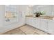 Bathroom with granite-topped vanity and white cabinets at 140 Villa Lake Dr, Fort Mill, SC 29708