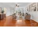 Bright living room features hardwood floors, a fireplace, and neutral decor, creating an inviting and comfortable space at 140 Villa Lake Dr, Fort Mill, SC 29708