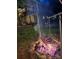 Backyard firepit with overhead cooking grate and tiered deck at 16134 Tinura Ct # 134, Tega Cay, SC 29708