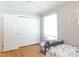 Charming bedroom with hardwood floors, a ceiling fan, closet space and neutral colors for a relaxing atmosphere at 192 Bailey Ave, Rock Hill, SC 29732