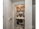Compact office nook with desk, chair, and shelving for a functional workspace at 2125 Belle Vernon Ave, Charlotte, NC 28210